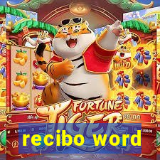 recibo word